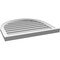 Ekena Millwork Round Top Surface Mount PVC Gable Vent: Functional, w/ 2"W x 2"P Brickmould Sill Frame, 28"W x 26"H GVPRT28X2603SF - alternate 3